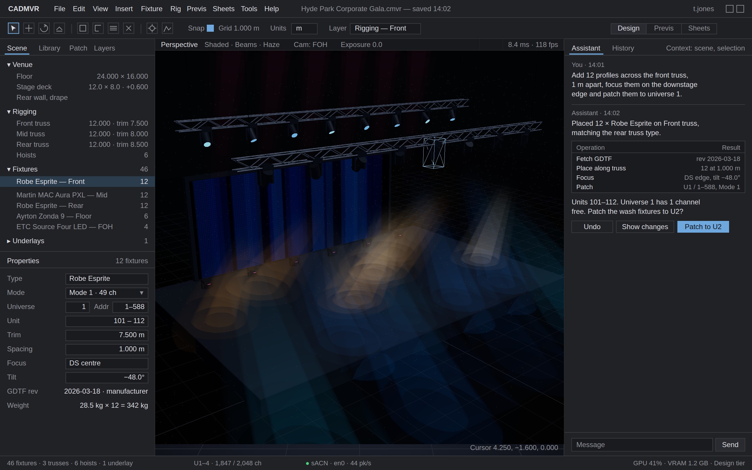 Block it out: concept render of the CADMVR interface